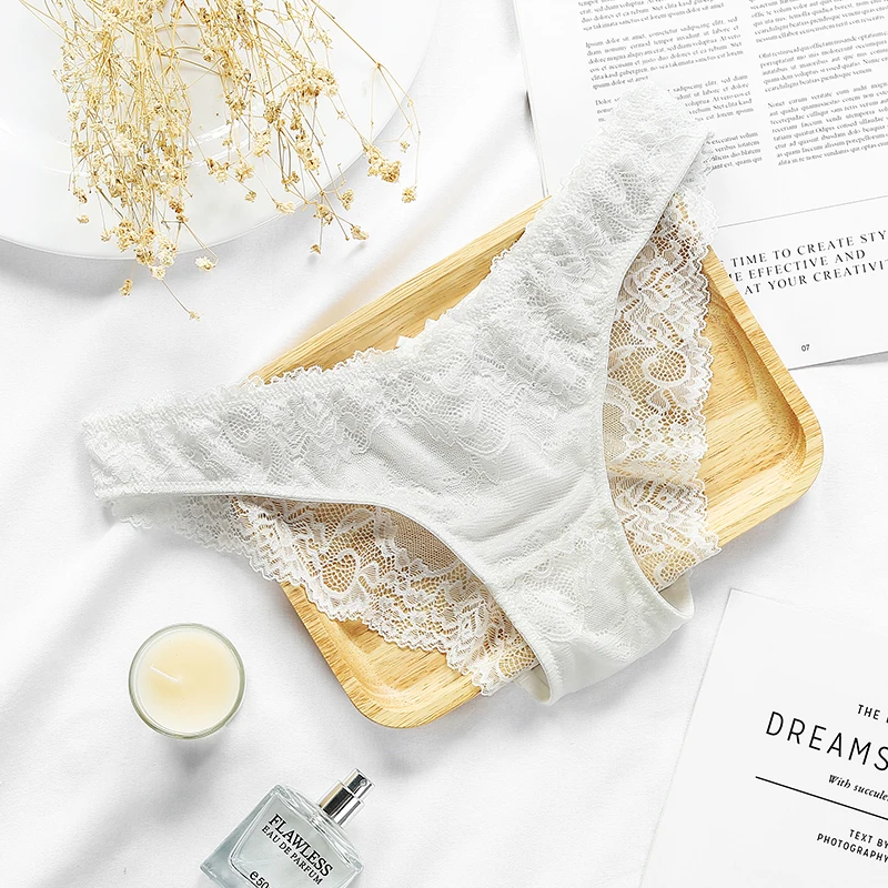 3 шт. женские бесшовные кружевные трусики нижнее белье | Женская одежда
