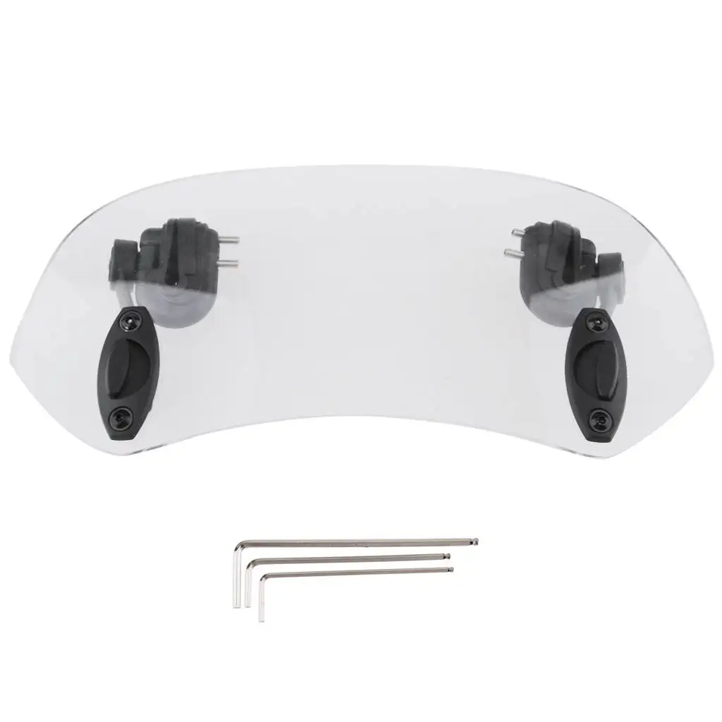 

Регулируемый зажим на лобовое стекло мотоцикла, удлинитель, спойлер, дефлектор воздуха, запчасти для лобового стекла мотоцикла Honda, Kawasaki