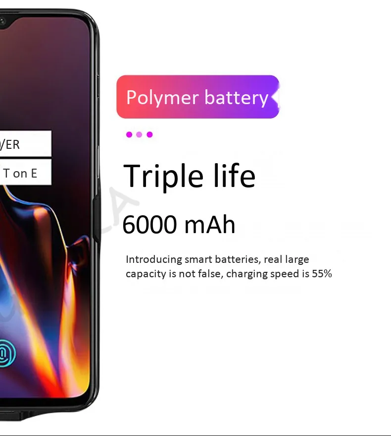 6000mAh 6500mAh Аккумулятор Чехол для Oneplus 6 6T 7 универсальный силиконовый ударопрочный тонкий внешний блок питания чехол для Oneplus 7 Pro