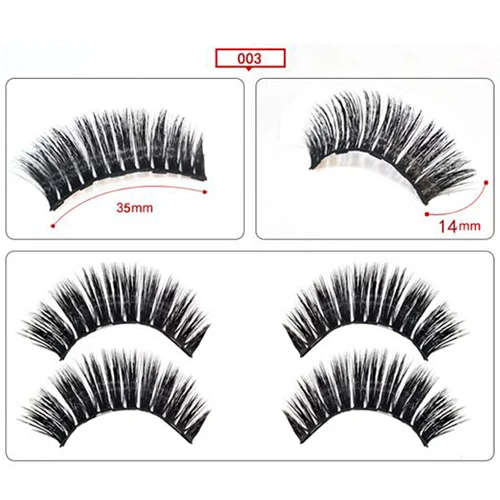 Magnetic Eyelashes 3 Блеск-сказка 3D магнитный Набор ресниц синтетические волокна Накладные ресницы с магнитной подводкой для глаз магнит синтетические ресницы - Цвет: Magnetic Eyelashes 3