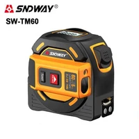 sndway 2 in 1 digital laser distance tape meter with 5m tape measure 60m laser range finder measure tools sw tm60