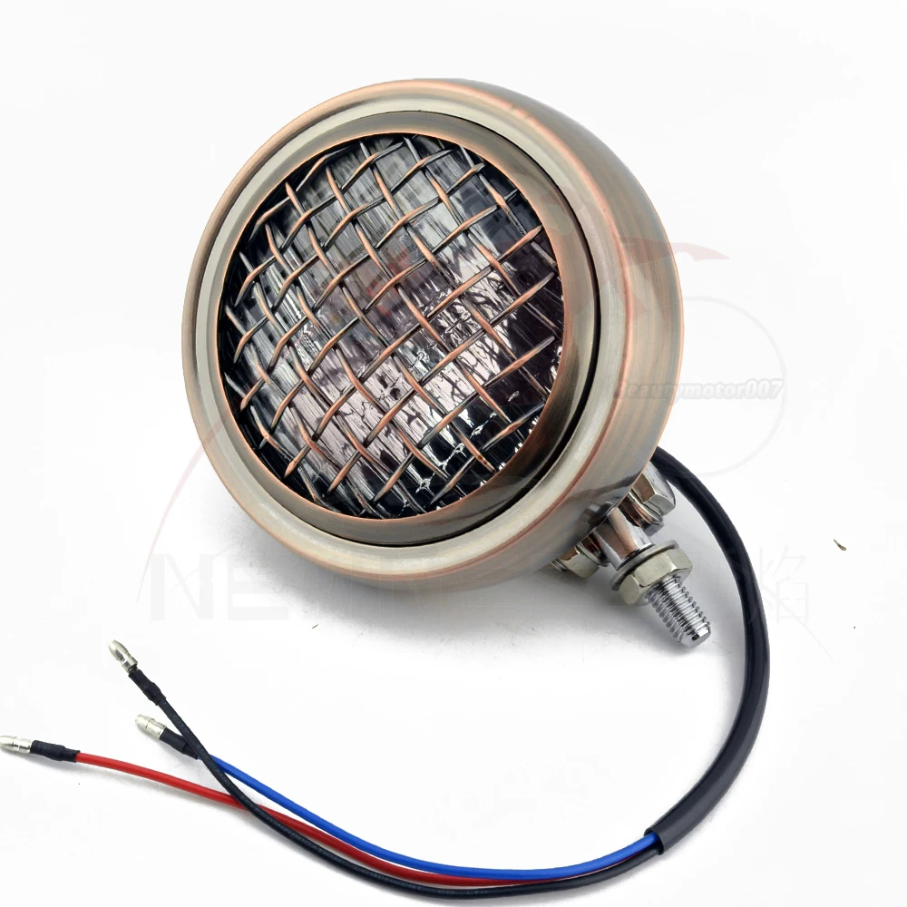 Мотоциклетная сетчатая фара 4 5 дюйма налобный фонарь на гриль лампа H4