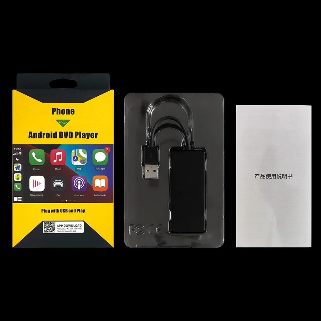 

Carlinkit USB Wireless CarPlay Dongle Android Auto Sale for Modify Android Car Accessories & Part Car Services Autokit Black Kit