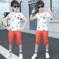 children clothing 2021 summer fashion teen boys clothes 2pcs outfit suit kids tracksuit for boys clothing sets 6 8 10 11 12 year