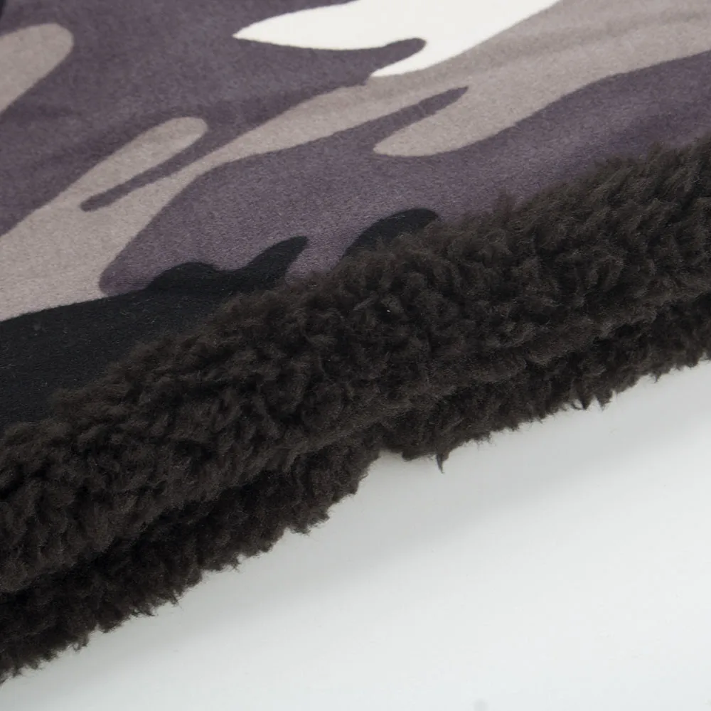 Для женщин мужские теплые свободные камуфляжные Крючком Зимняя шерстяная одежда