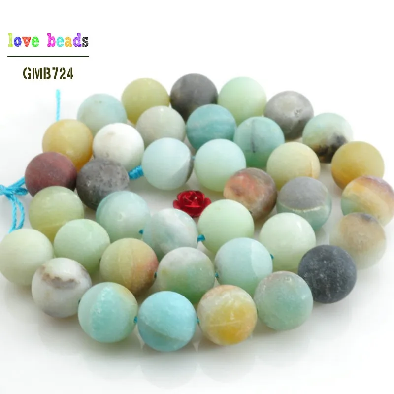 Matte colorful stone 4/6/8/10/12 мм с украшением в виде кристаллов Агаты бирюзой Aventurnes Unakites каменные бусины для изготовления ювелирных изделий 15 дюймов "сделай сам" для изготовления Браслеты - Цвет: Matte colorful stone