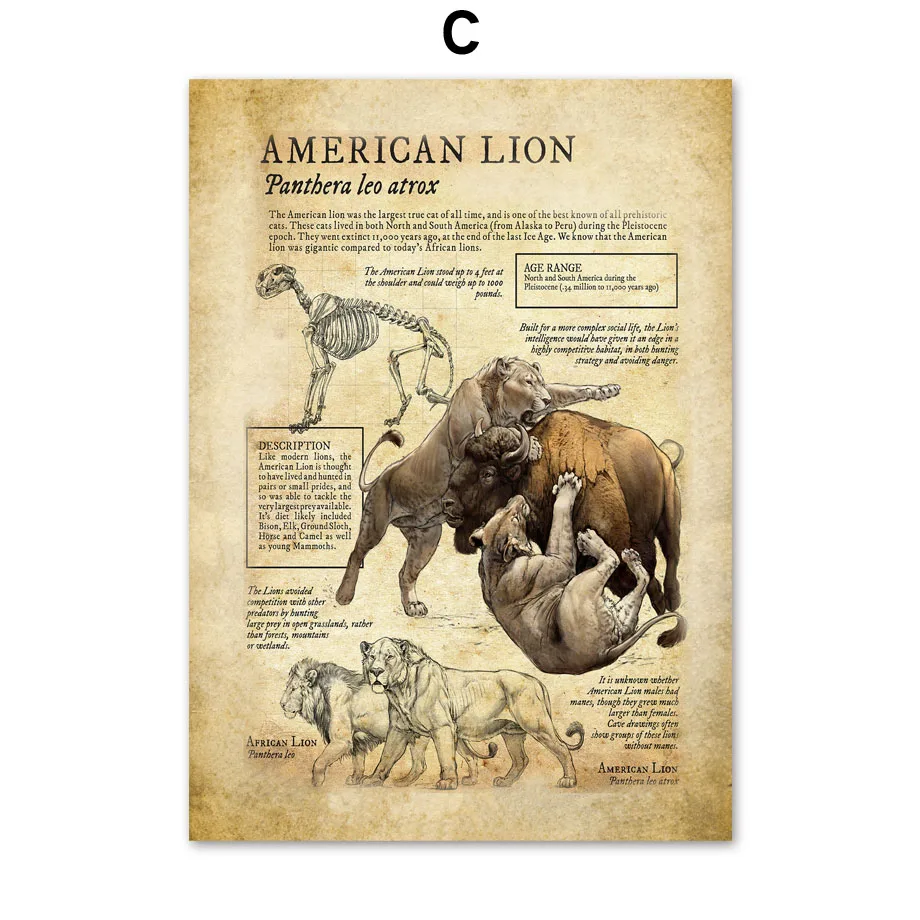 

Ancient Animals Elephant Horse Hell Pig Wall Art Canvas Painting Nordic Posters And Prints Wall Pictures For Living Room Decor