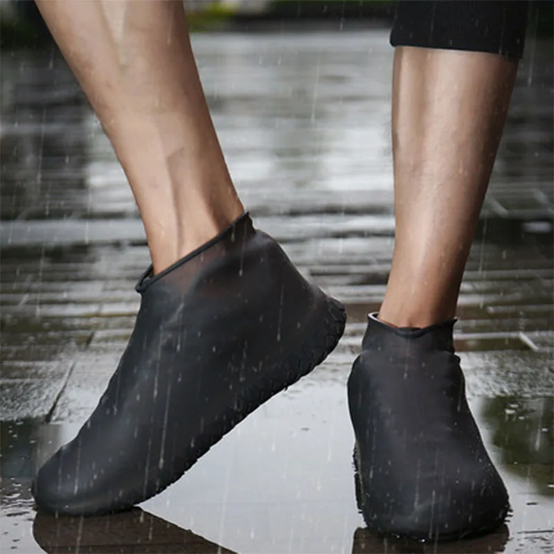 

Сапоги водонепроницаемые бахилы силиконовый материал унисекс защита для обуви резиновые сапоги для дома на улице дождливые дни многоразов...