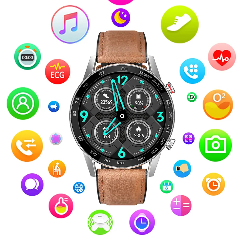 Смарт часы для мужчин 2021 бизнес вызовов через Bluetooth умные IP68 ЭКГ Reloj Inteligente IOS Android