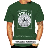 camiseta de cuphead a run gun para hombre ropa de juego estelar con cuphead fresca