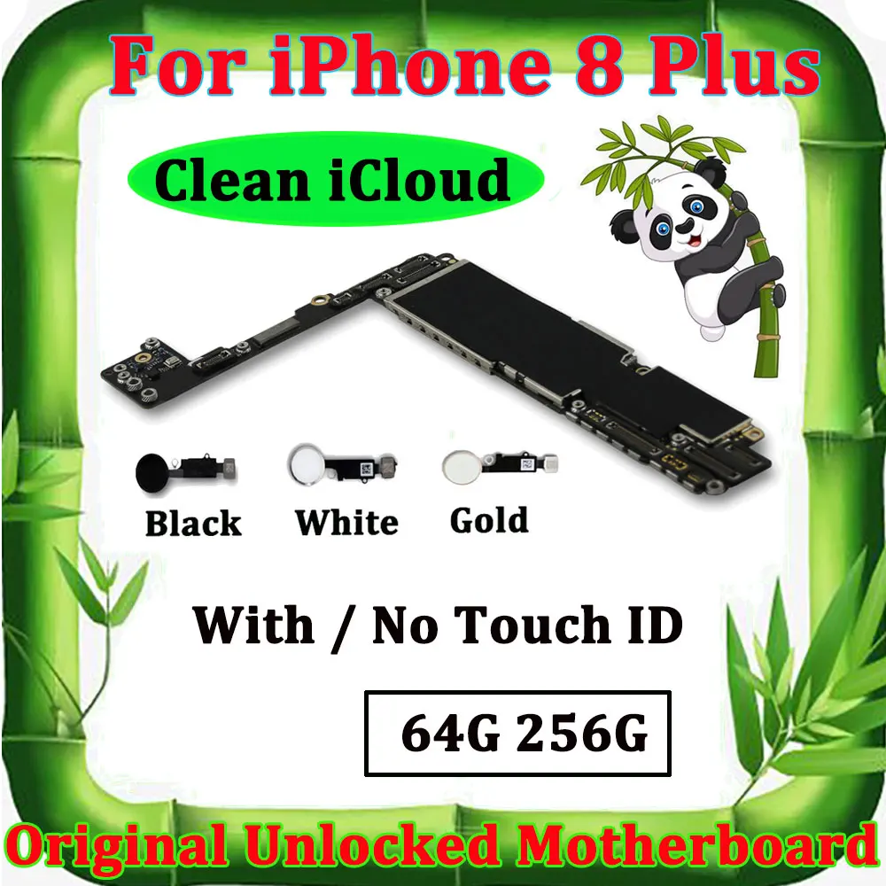 Оригинальная логическая плата 64 Гб 256 ГБ для iPhone 8 Plus iCloud разблокировка 5 дюймов