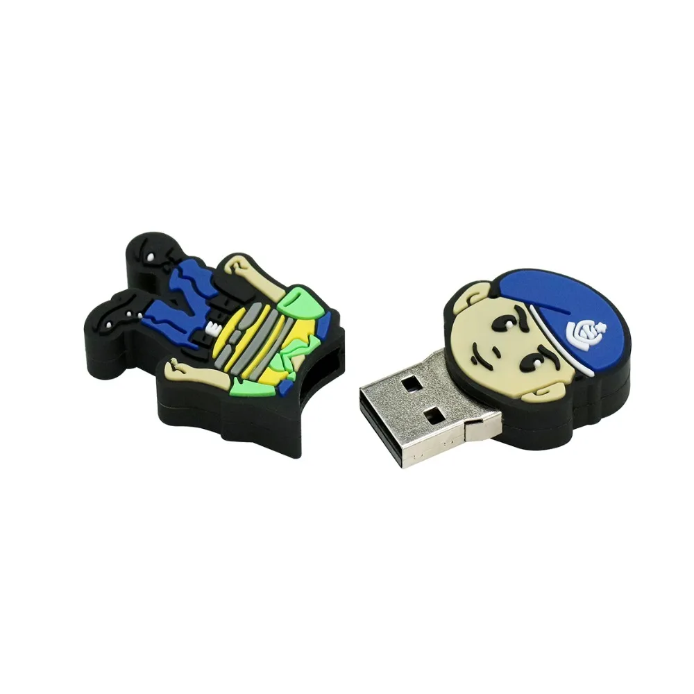 128 ГБ с мультяшными полицейскими Человек-паук модель USB флэш-накопитель 8 16GBB