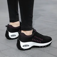 2021 new women chunky sneakers height increasing breathable air cushion trainers outdoor lace up comforable shoes basket femme