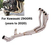 exhaust system front header pipe connect link tube stainless steel slip on 51mm muffler for kawasaki z900rs motorcycle