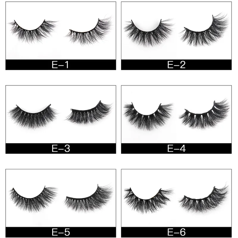 10 пар 3D норковые ресницы в комплекте 25 мм объемные простой упаковке