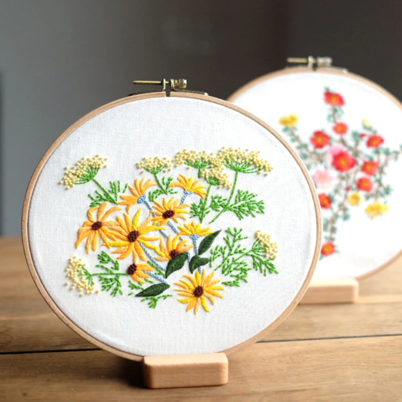 

Сделай Сам Вышивка Европейский цветок ручной работы горшечная ткань для создания трехмерной вышивки подарки. Придает натяжение вышивки.