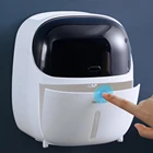 Настенный держатель для туалетной бумаги в виде робота, водонепроницаемый диспенсер для фотобумаги, коробка для хранения бумаги, поднос, коробка для салфеток, аксессуары для ванной комнаты