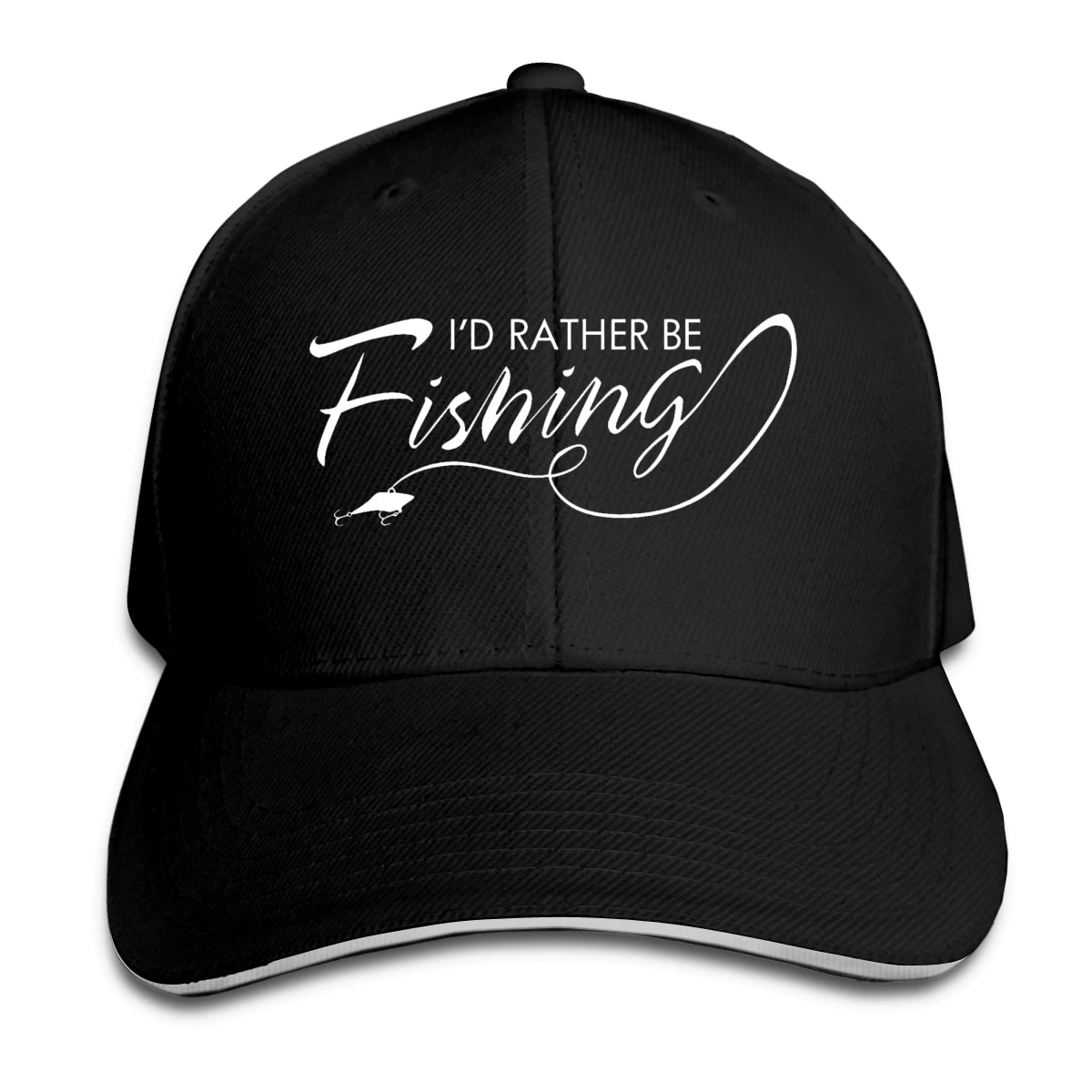 

I'd Rather Be Fishing Hat Baseball Cap for Men Women Fashion Adjustable Sun Hat