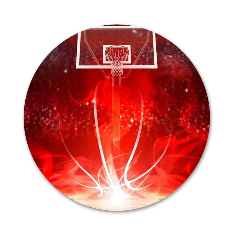 

58mm Cool Dunk basketball Icons Pins Badge Decoration Brooches Metal Badges For Backpack Decoration