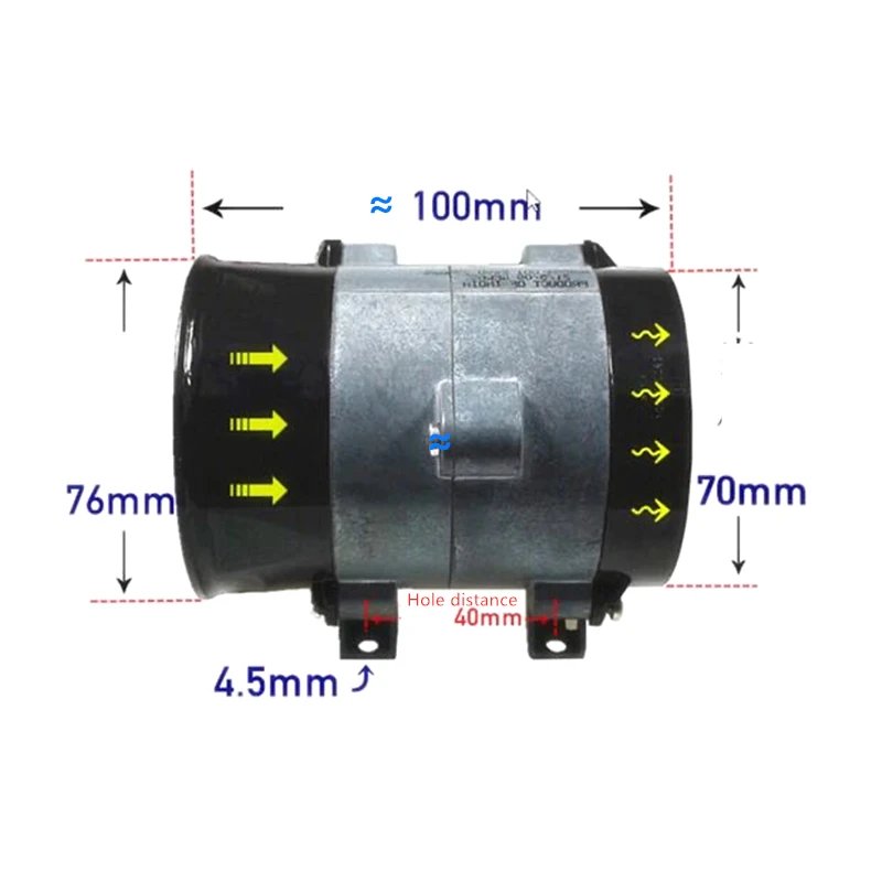 Мощный мотор постоянного тока 12 В 17 а модифицированный вентилятор с