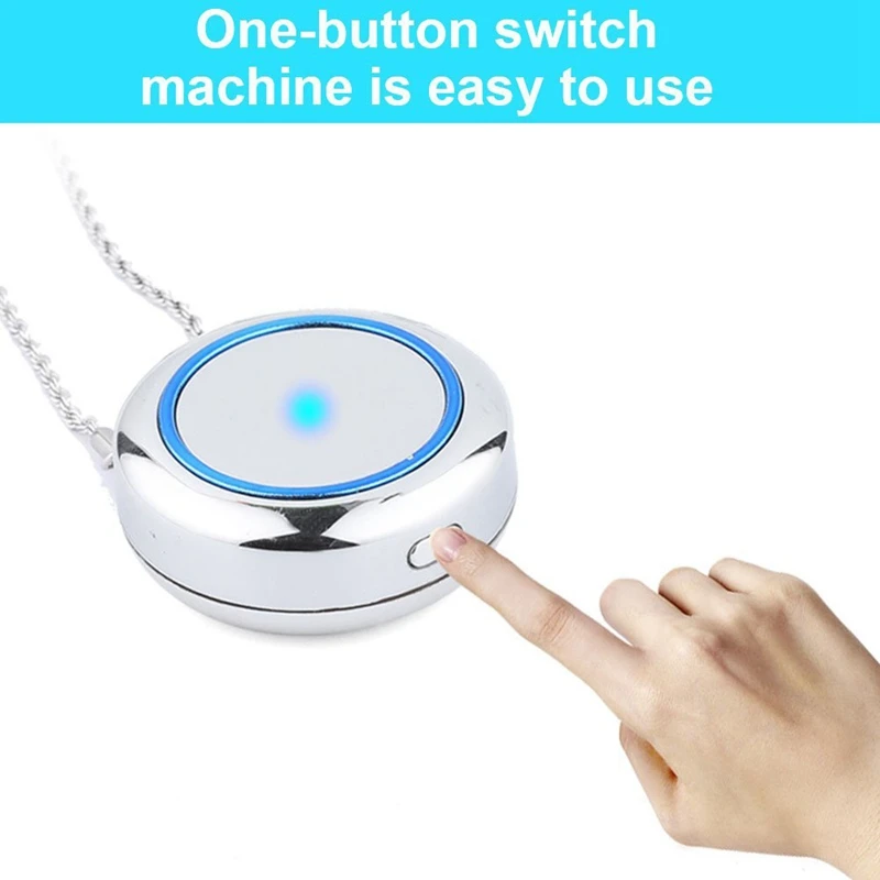 

Personal Wearable Air Purifier Necklace/Mini Portable Air Freshner Ionizer/Negative Ion Generator/Odor Eliminator/Remove Smoke D