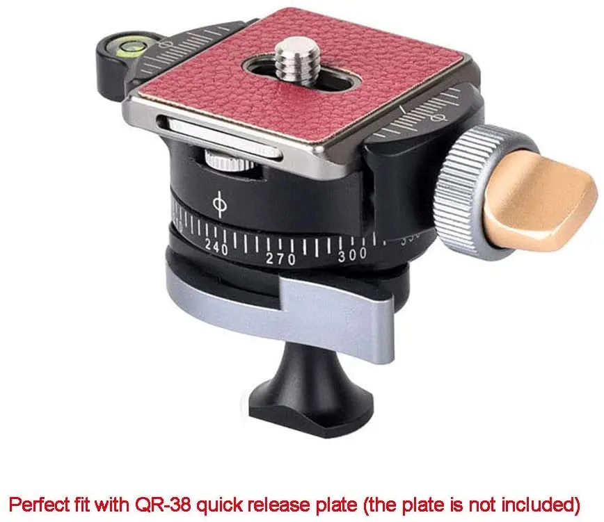 

FotoBetter MBP-19 Tripod Head Mini Panoramic Ball Head Camear Tripod Mount w Panoramic Clamp Leofoto Sunwayfoto RRS compatible