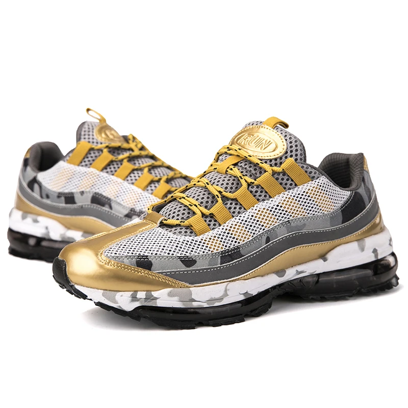 Дышащая Спортивная обувь для мужчин удобные брендовые новые кроссовки на