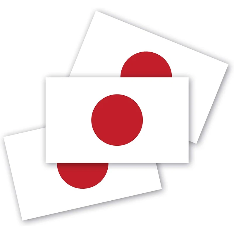 

Japanese Flag Bumper Stickers 3 Pieces, Made of Durable Waterproof Materials, Motorcycle Helmet Trunk Vinyl Stickers