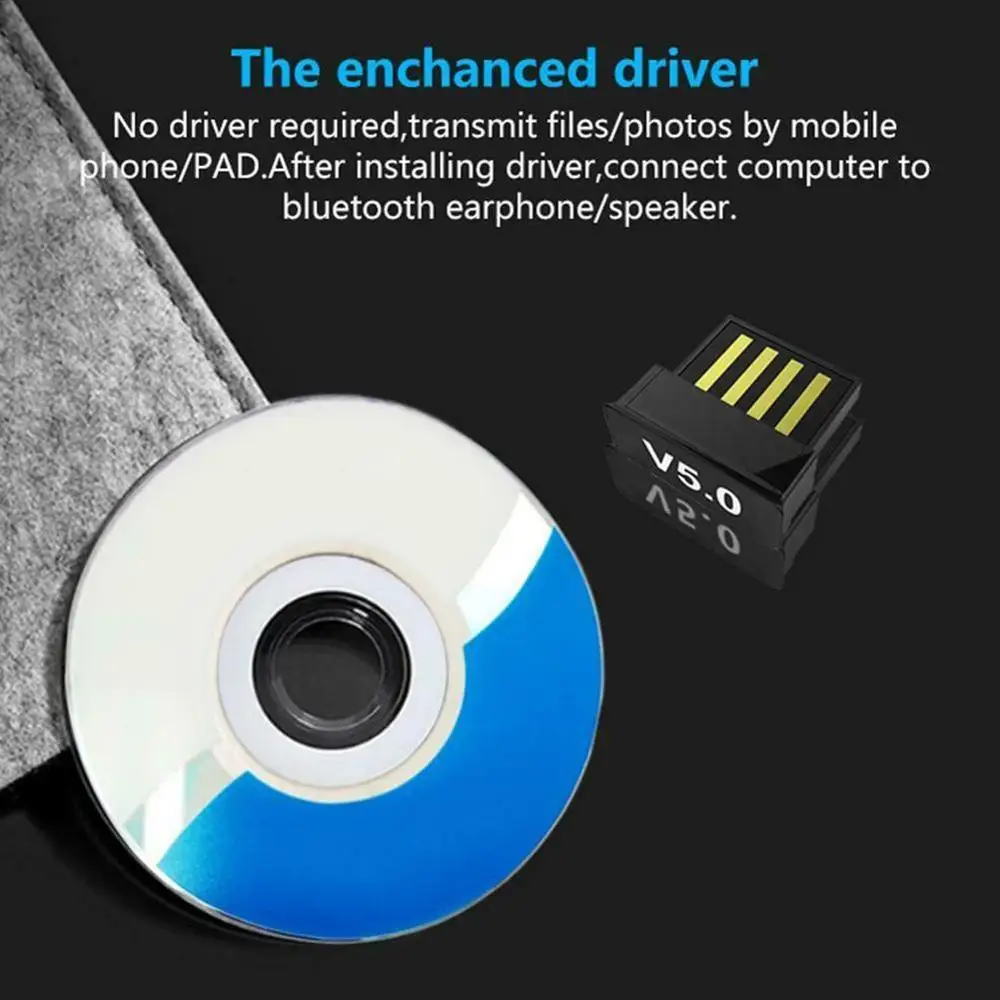 

1 Pc Wireless Bluetooth Adapter Usb Mini Dongle Adapter Adapter 5.0 Bluetooth Laptop L7I0