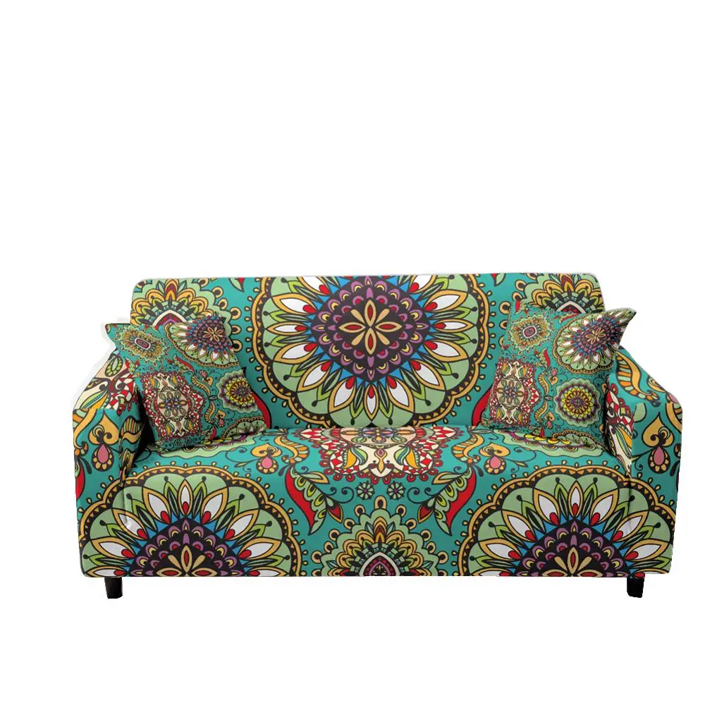 Bohemia Elastic LuxurySofa Covers For Living Room Sectional Corner Furniture Slipcover Couch Cover 1/2/3/4 Seater Mandala | Дом и сад