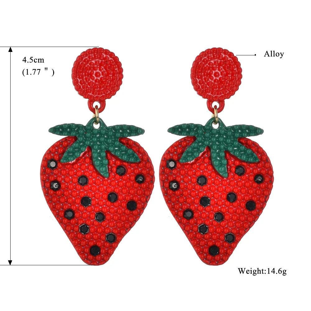 CHSXY 2019 Новые фрукты серьги в виде капель ручная работа бисер индивидуальное Дутое