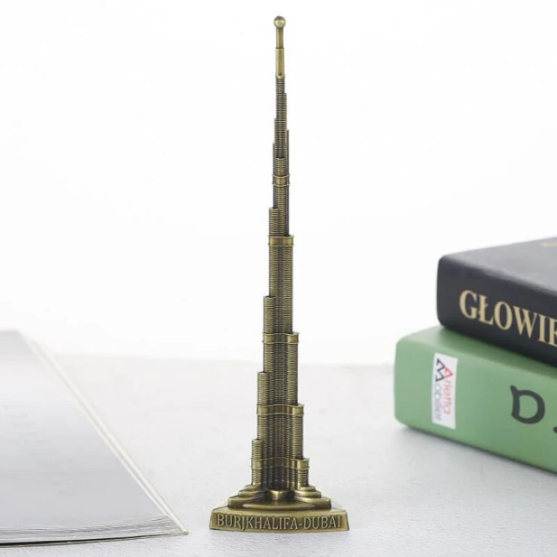 Модная 3D игрушка из цинкового сплава Burj Khalifa украшение башни для дома кафе офиса