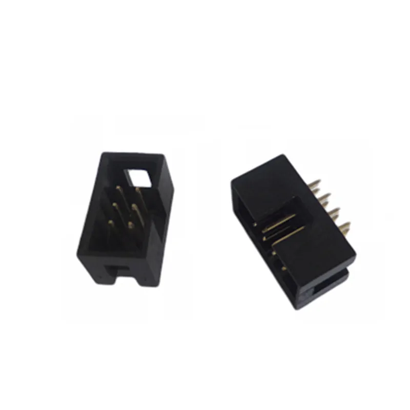 10 шт. Dip 6/10/20/26/34/40 PIN 2 54 мм Штекерный разъем прямое гнездо IDC BOX PCB двухрядный 10P/20P/40P