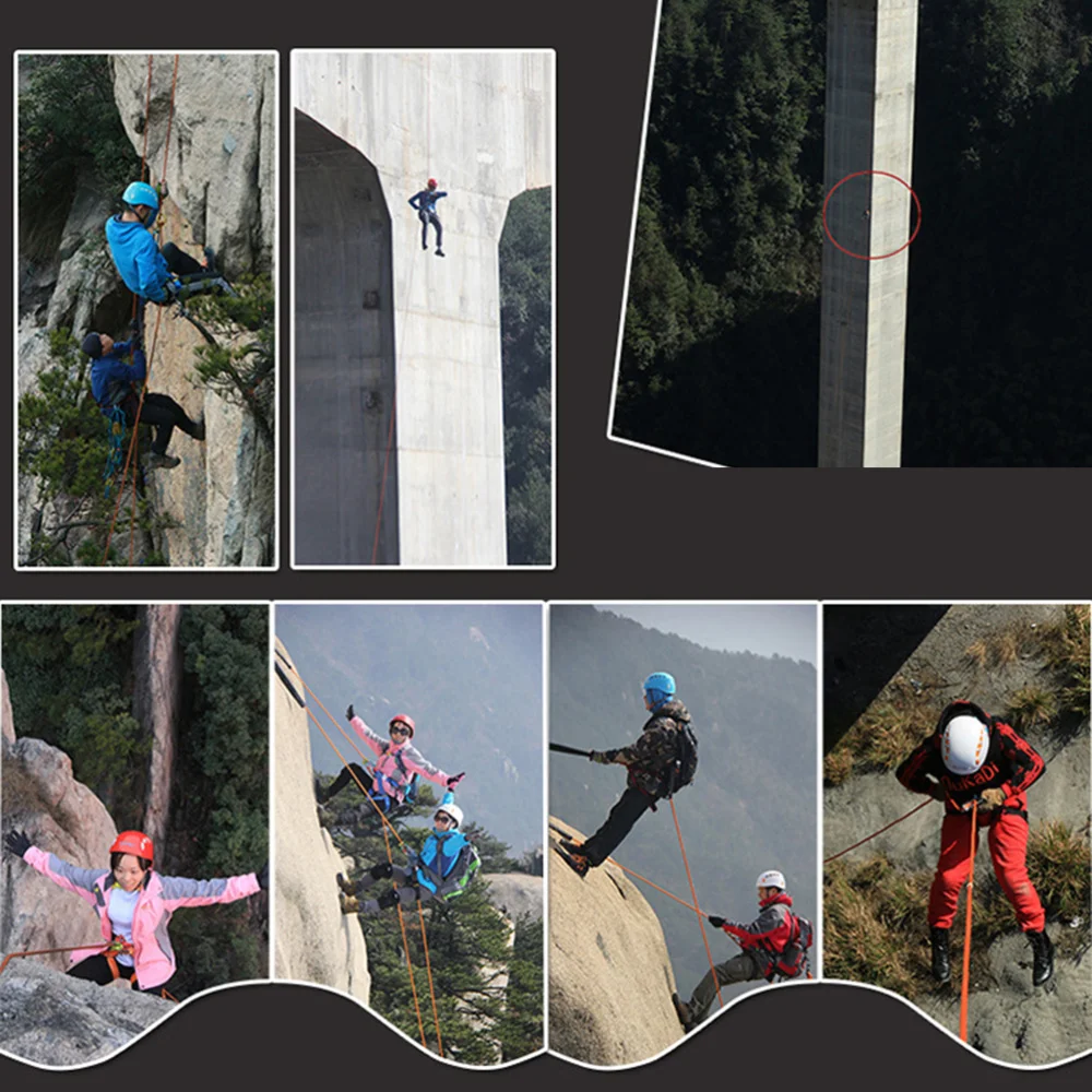 

Outdoor Climbing Harness Protect Waist Safety Harness for Mountaineering Climbing Fire Rappelling Tree Climbing (Black