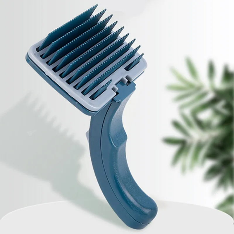 

Расческа для домашних питомцев, пластиковая самоочищающаяся щетка для выцветания, для вычесывания щенков, кошек, собак, товары для ухода за ...