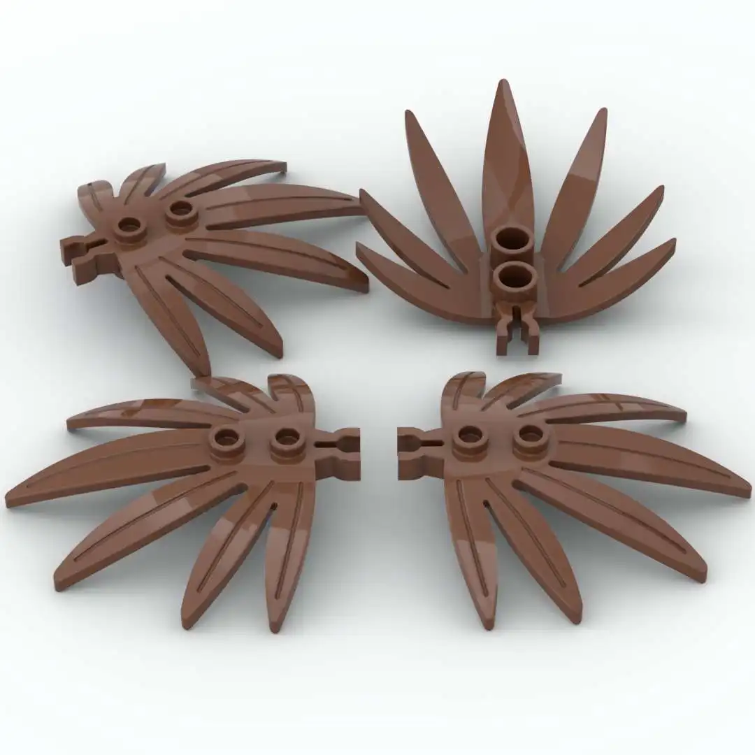 

25/50pcs Building Block Parts for moc Toy Plant Leaves 6x5 Swordleaf with Clip 30239 6x5 Assembles Particles for Kids Children