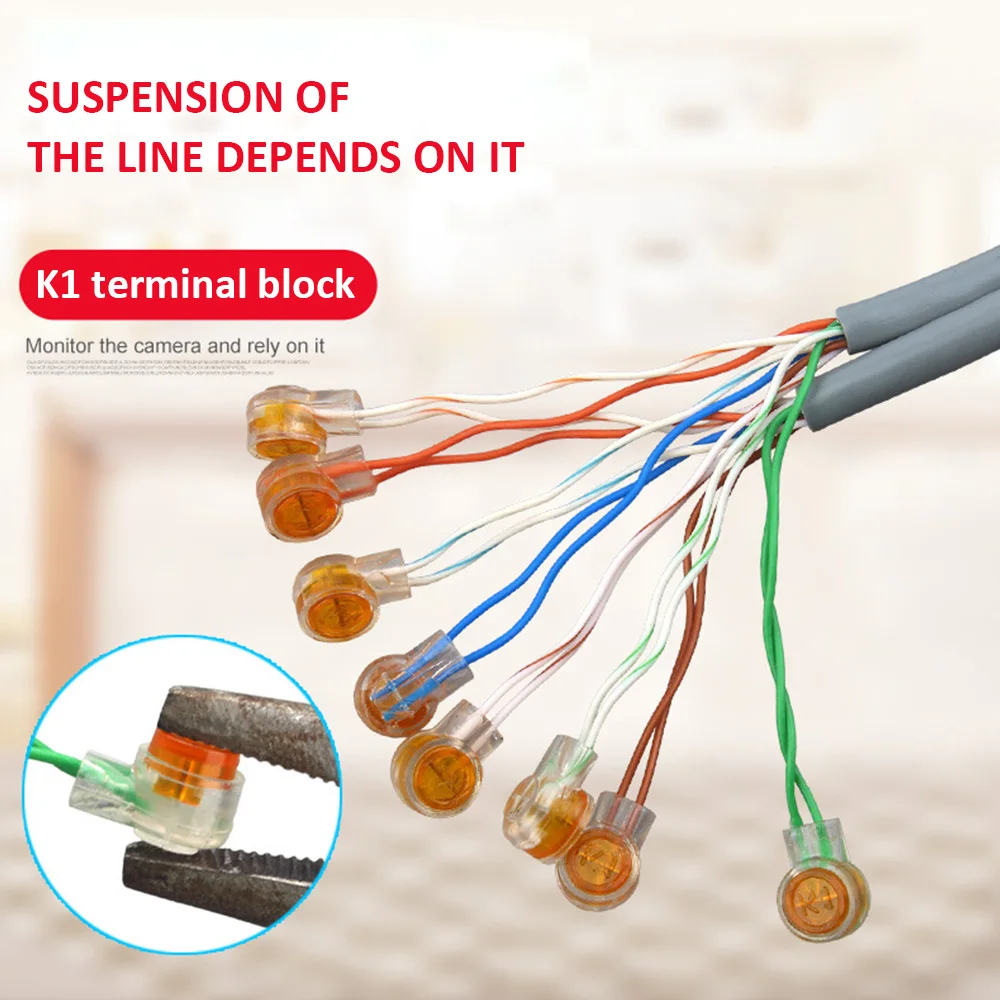 10 шт. обжимные соединительные клеммы Rj45 K1 разъем водонепроницаемая проводка