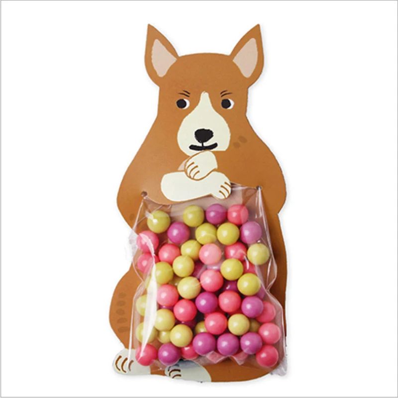 

10pcs Jungle Animal Mini Candy Bag Birthday Party Decorations Kids Party DIY Cookie Bags for Guests Baby Shower YE-Hot