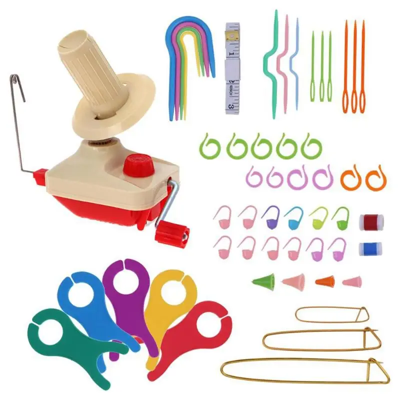 

Practical Handheld Yarn Winder Swift Fiber String Ball Wool Winder Holder Practical String Winding Machine Sewing Accessories