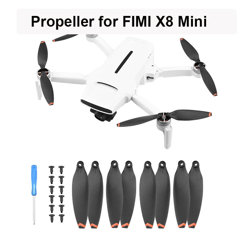 8/16pcs Replacement Propeller for FIMI X8 Mini Drone Quick Release Props Blade Wing Fans Spare Parts Accessories Wiht Screw Kits