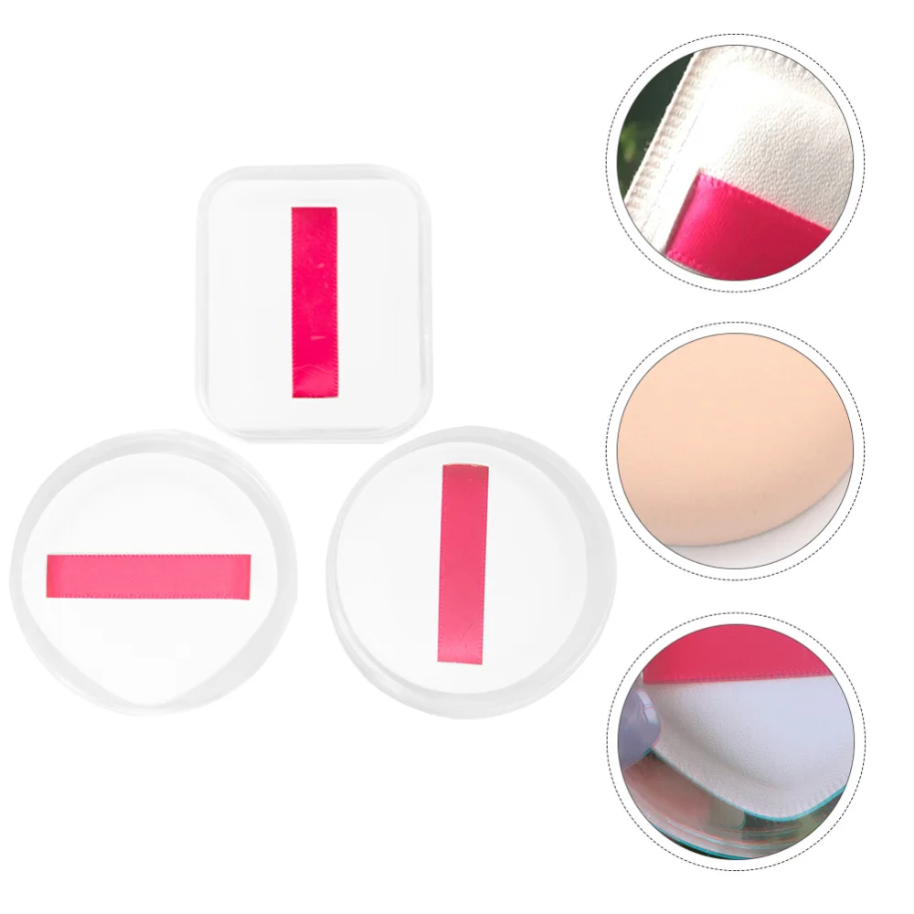 

3pcs Durable Powder Puff High Density Powder Pad Makeup Powder Puff (White)