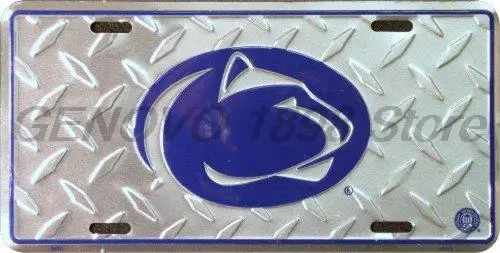 

Hangtime Penn State Diamond Emboss металлический номерной знак 6x12