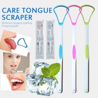 sales tongue scraper brush cleaning tongue surface oral cleaning brushes to keep fresh breath 3color oral clean hygiene care