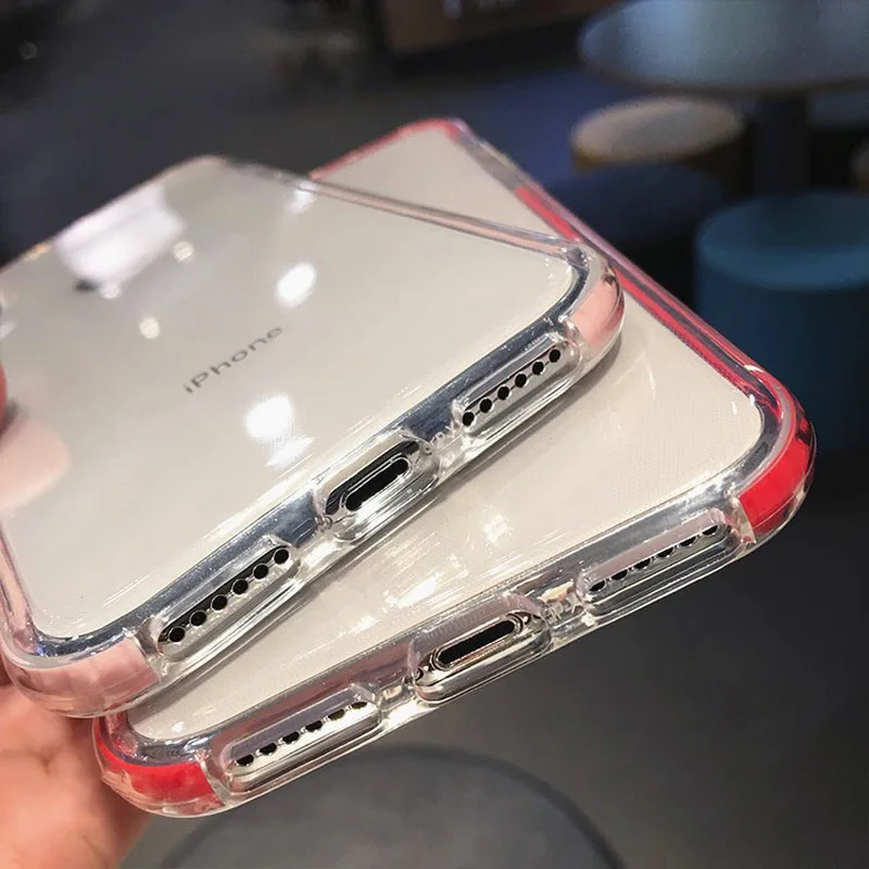 MOESOE двойного слоя противоударный Прозрачный чехол для iphone 11 Pro Max X XR XS MAX 7 8 10 лет 6s 6