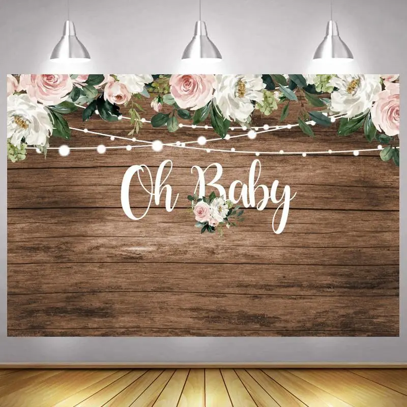 

Фон для фотосъемки новорожденных с надписью Oh Baby