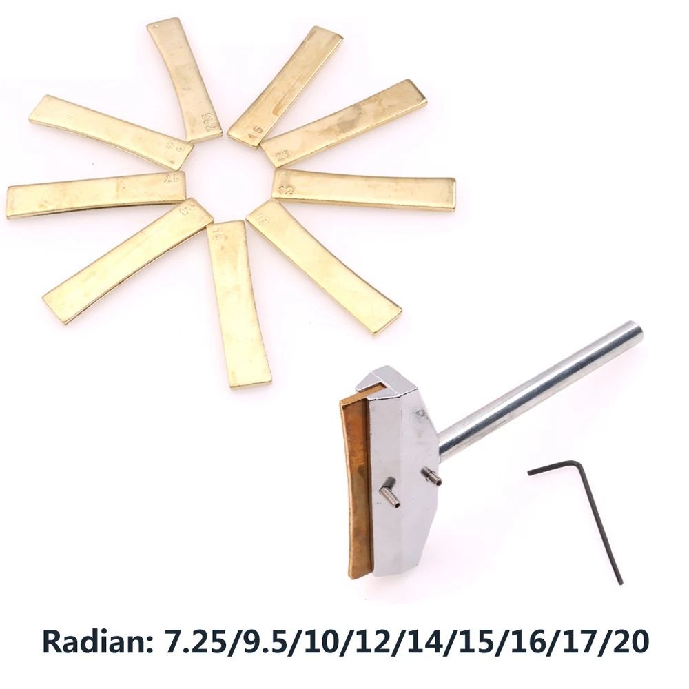 

Electric Guitar Bass Neck Fingerboard Fret Inlay Tool 9pcs Pressure Fret Tools Set