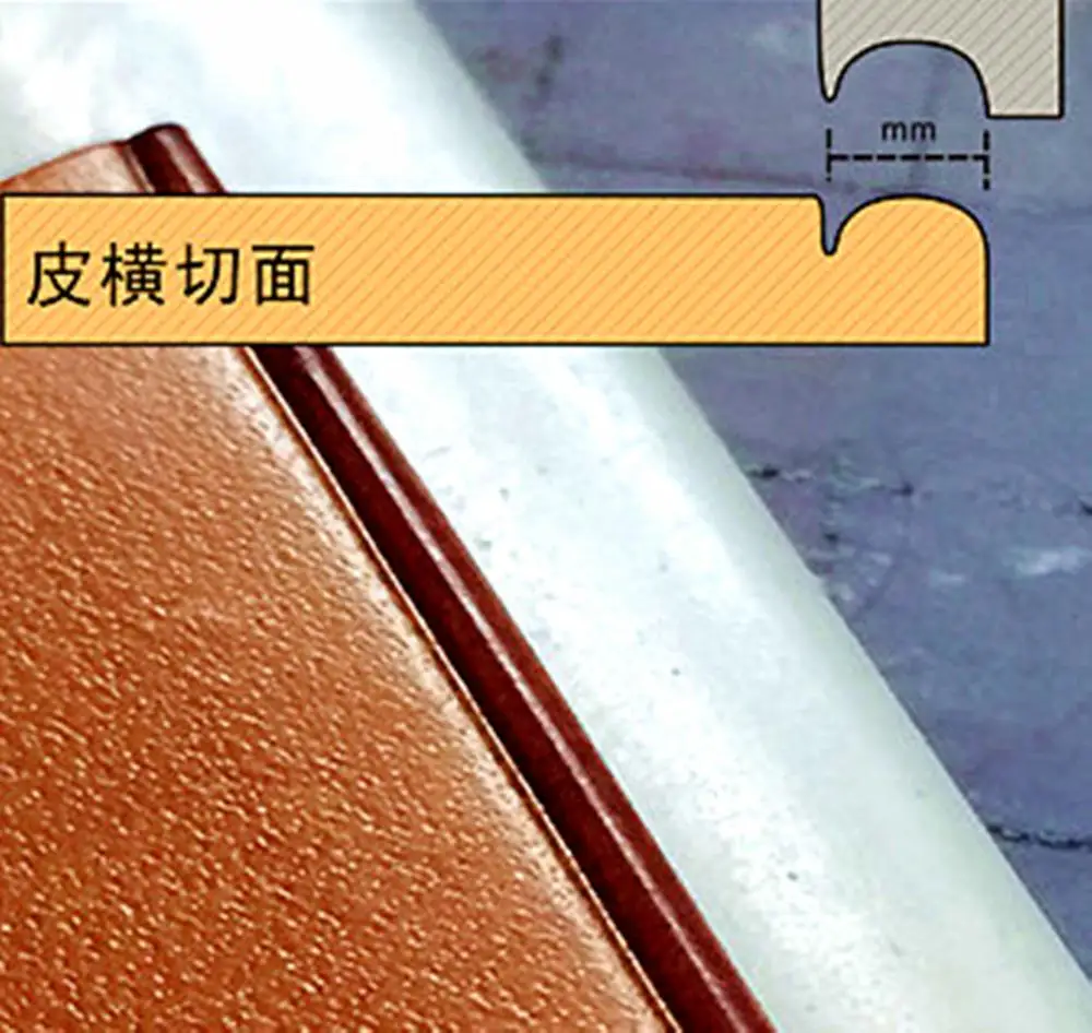 1 шт. 5 мм кожевенное ремесло неглубокий Круглый Выпуклый край скребок пресс линия