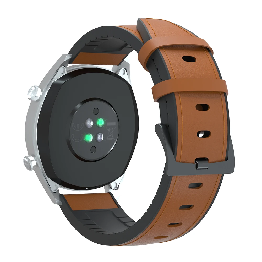 Ремешок кожаный для Huawei Honor Magic 2 / gt 42 мм сменный Браслет смарт часов Gear S2 20