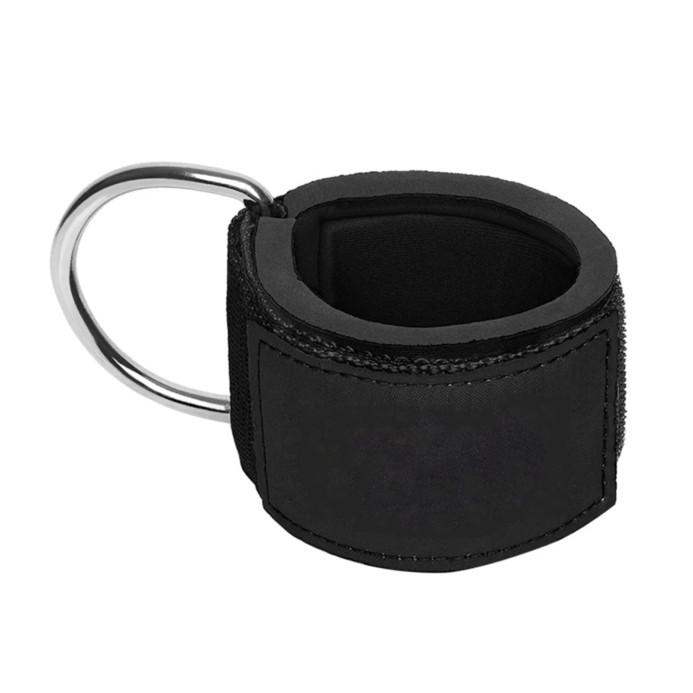 Спортивные ремни на лодыжку мягкие манжеты с D-образным кольцом для тренировок в