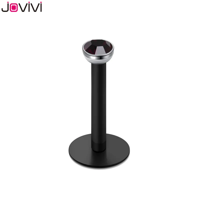 Jovivi Горячее предложение 10 шт 16Ga Перцовый Лабрет для губ кольцо Пирсинг Langue язык